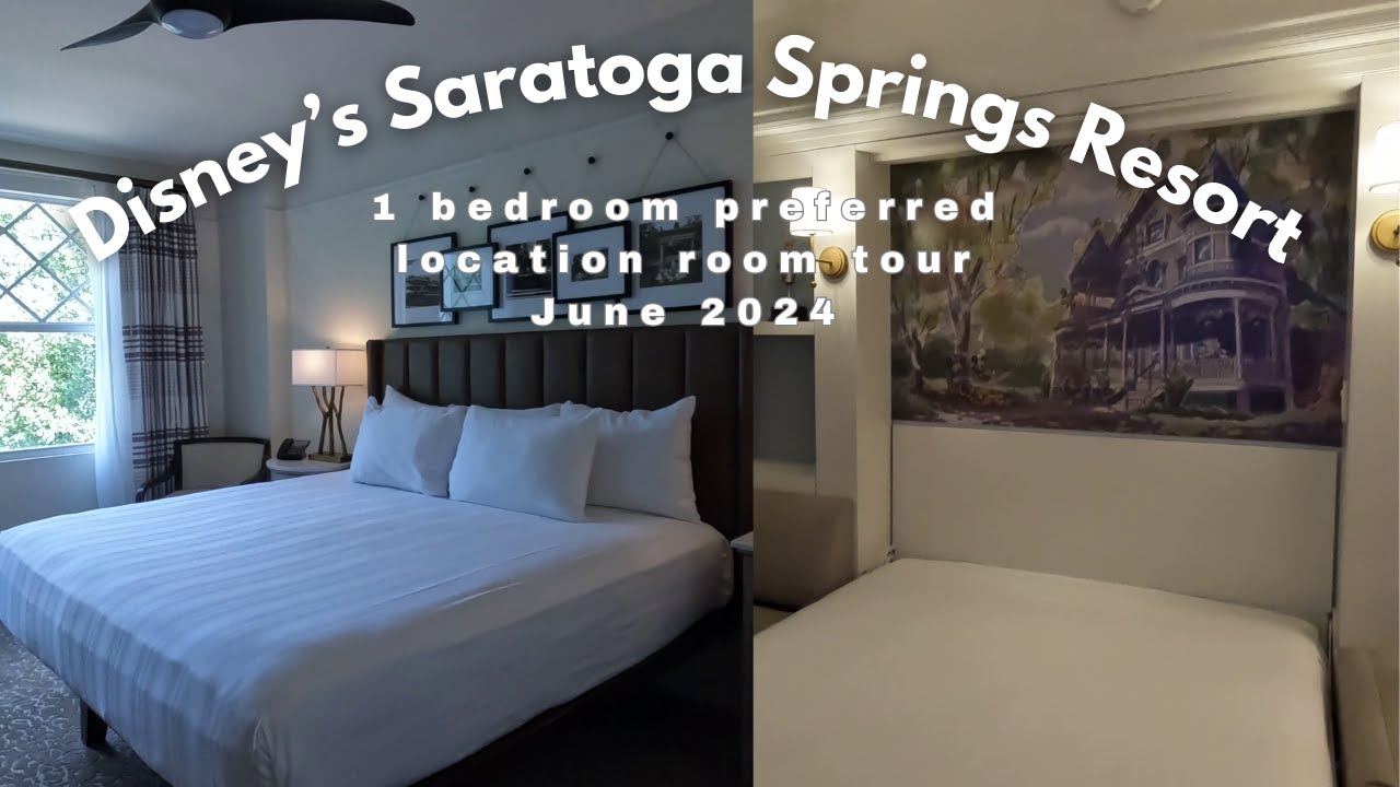 Disney Delight: Preferred Location Room Tour of Saratoga Springs Resort 1 Bedroom Villa.  June 2024