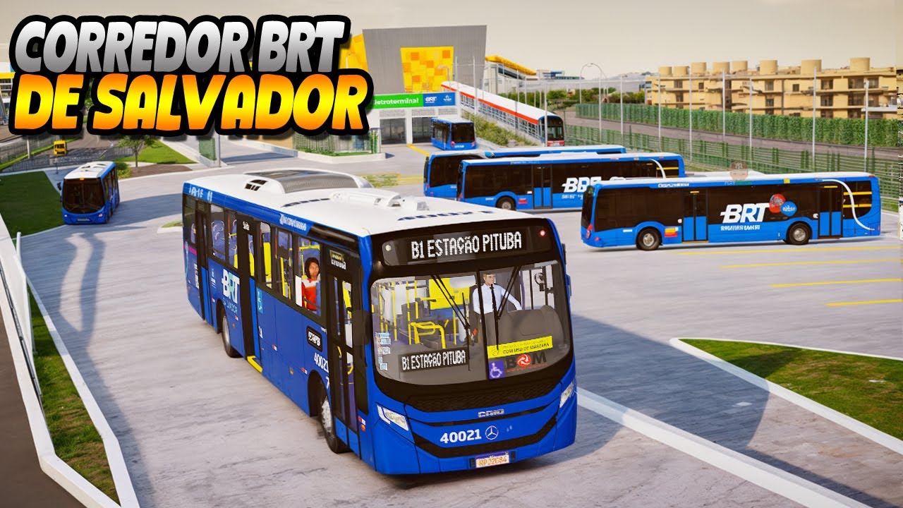 TESTE NA LINHA BRT DE SALVADOR! PROTON BUS SIMULATOR