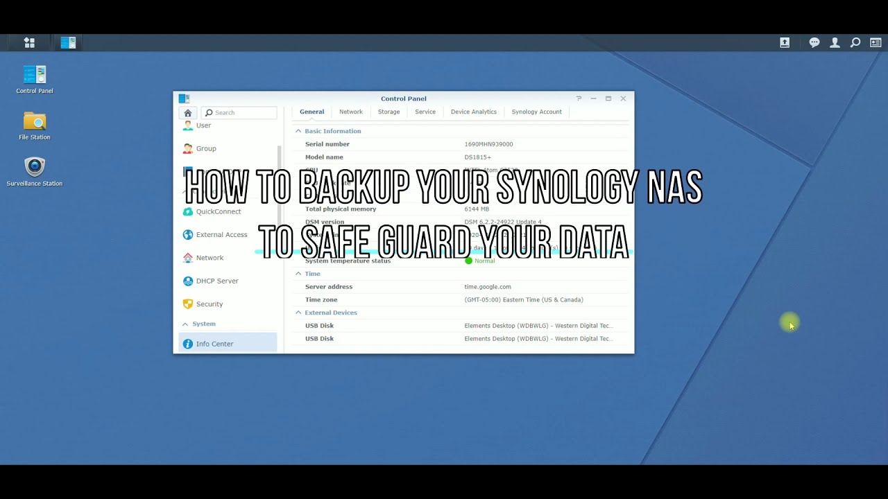 How to backup your Synology NAS to keep your files safe