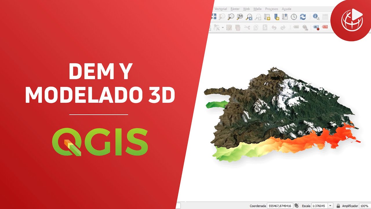 DEM y Modelado 3D en QGIS