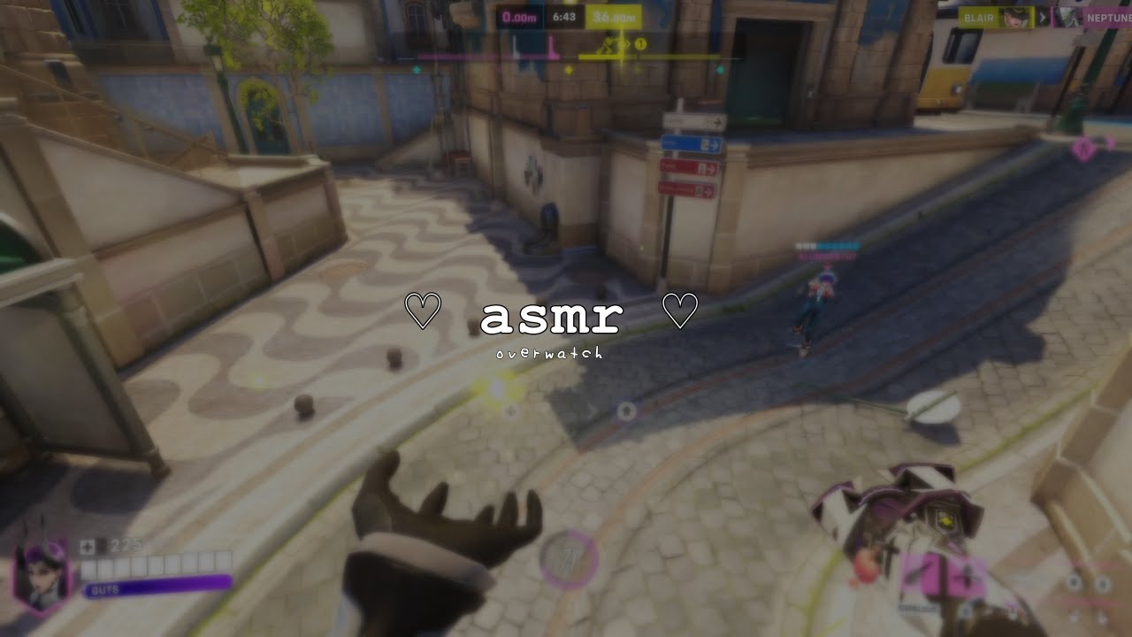 whisper overwatch asmr -- playing mercy ♡ [gaming asmr, keyboard sounds, mouth sounds, whispering]
