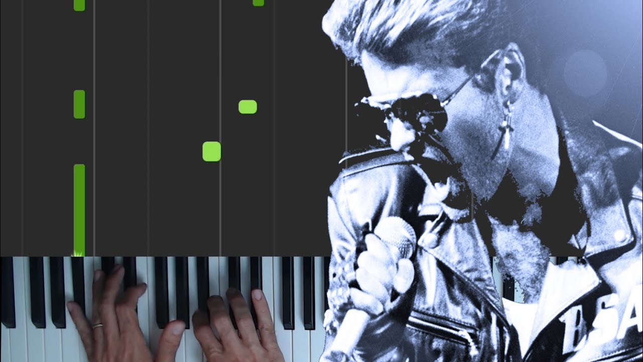 George Michael Father Figure Piano tutorial | John Pigeon