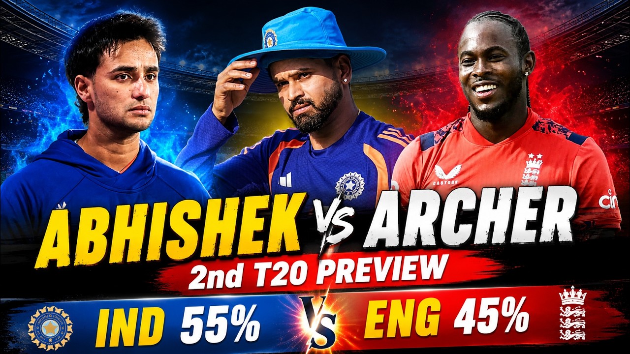 ENG vs IND 2nd T20 Preview 2026 | India Advantage? | Abhishek Sharma vs England | Prediction