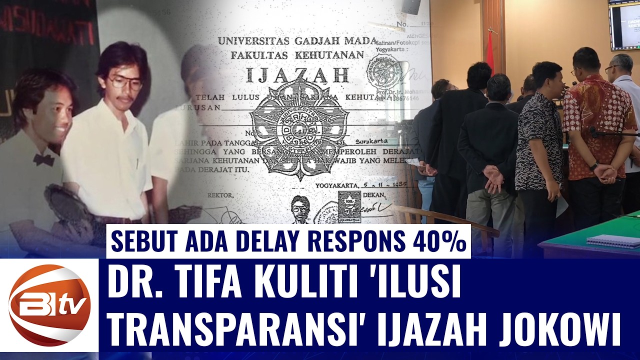 [FULL] Blak-blakan! Transparansi Ijazah Jokowi Diragukan, Dr. Tifa Ungkap Keterlambatan 40%