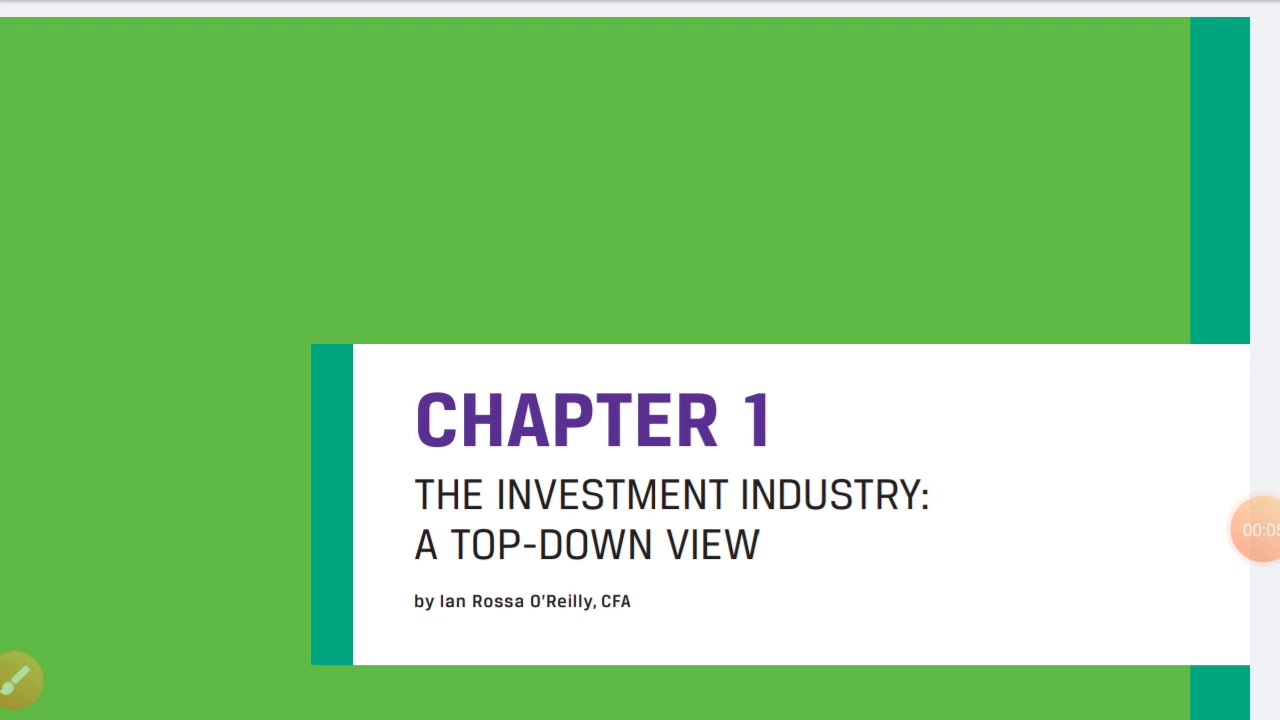 CFA INVESTMENT FOUNDATION PROGRAM MODULE LECTURERS 1