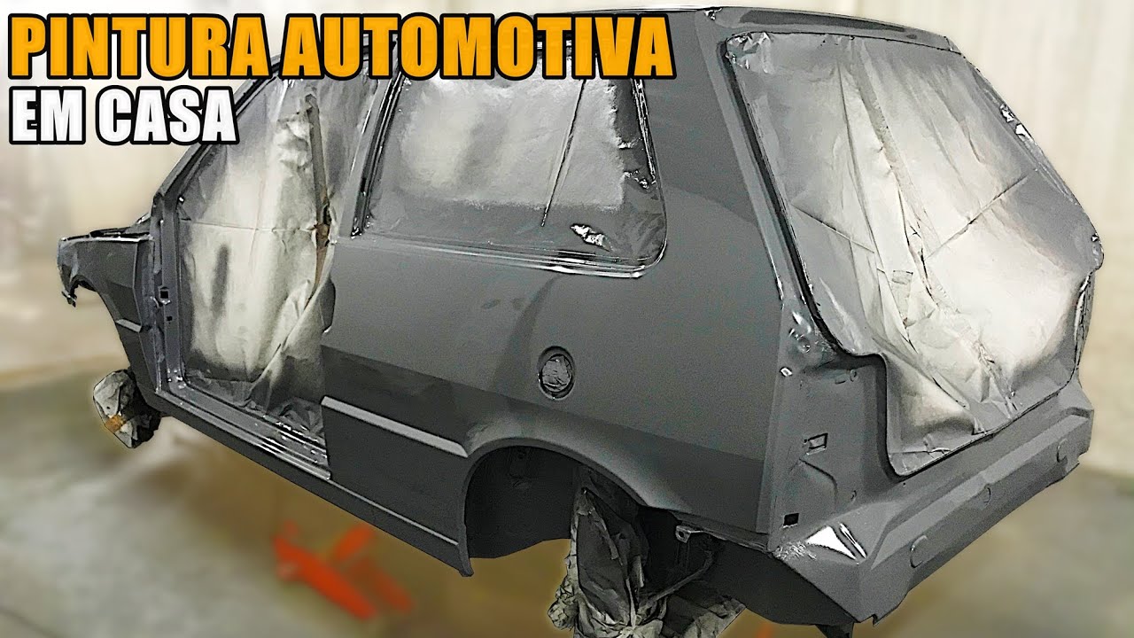 PINTURA COMPLETA DO MEU FIAT UNO EM MENOS DE 5 MINUTOS!!