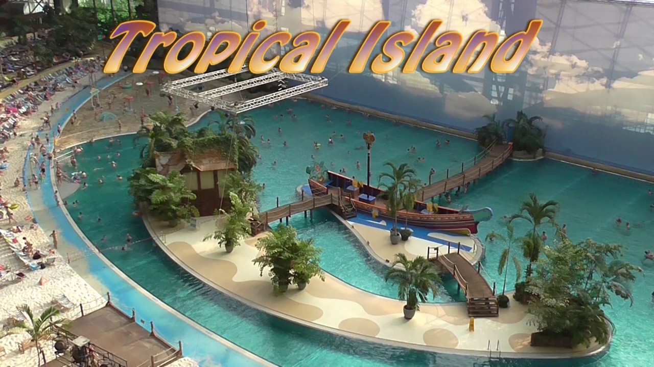 Tropical Island Resort. Aquapark Deutschland. Paradis Island mit Amazonia. Urlaub Berlin 2017.