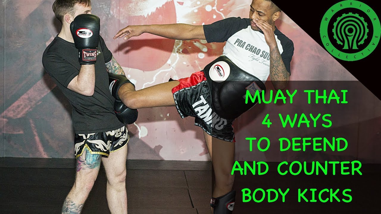 Muay Thai Techniques - 4 Ways to Counter the Body Kick with Nathan Bendon