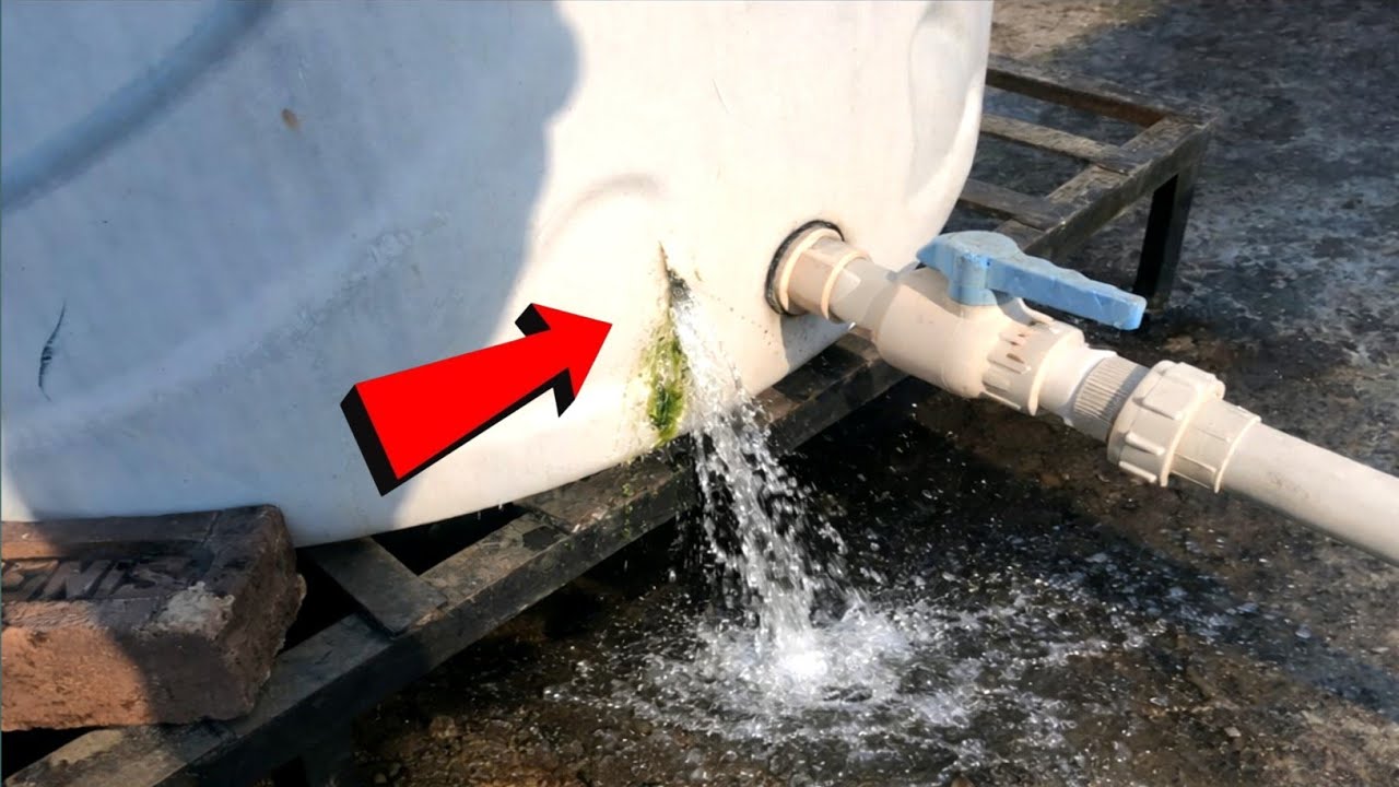  टंकी की लीकेज  कैसे रोकें || Water tank leakage repeyaring kaise kare|| tanki kaise jode 1000 लीटर 