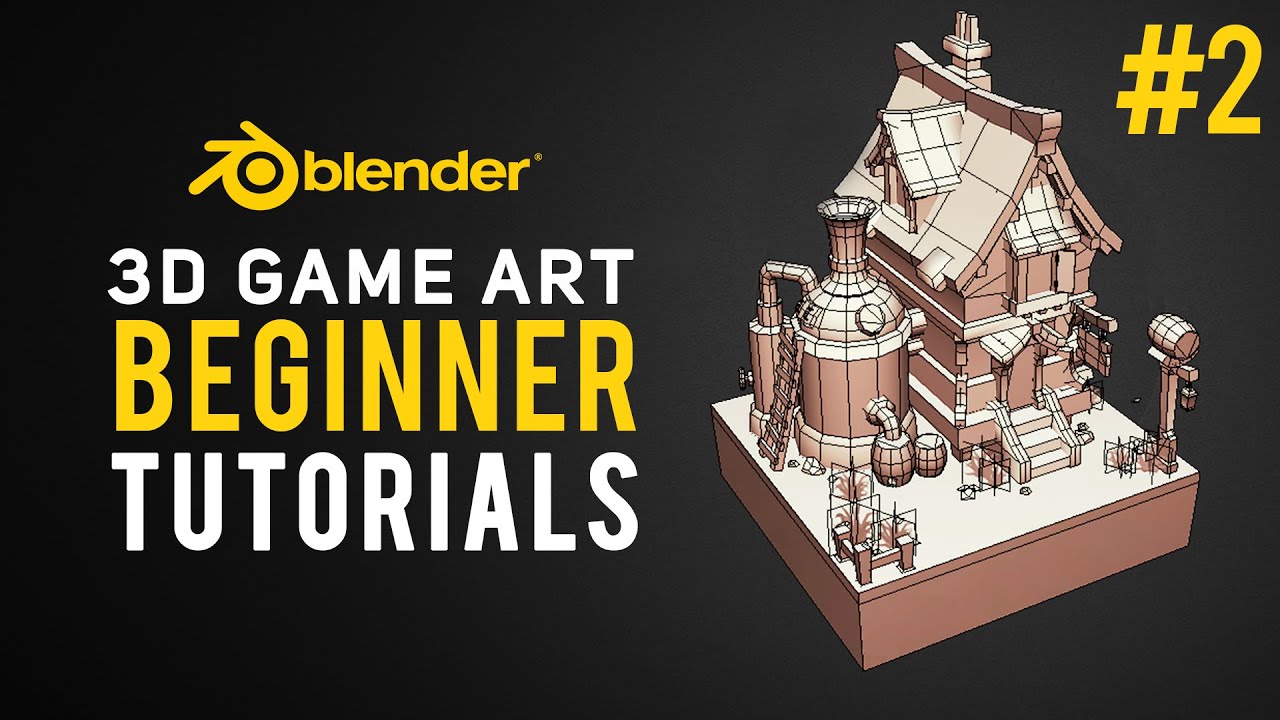 3D Game Art | Blender Tutorial 2.8 Beginner #2