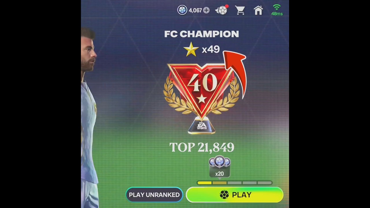 Finally reached 50 star ⭐🥲 #fcmobile #fcmobileid #shorts #football
