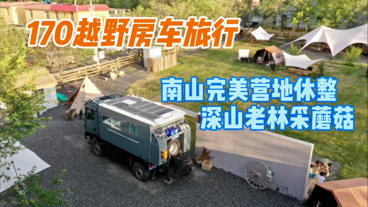 170越野房车旅行新疆 乌鲁木齐南山营地老哥带我去南山密林深处采蘑菇