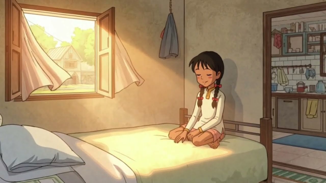 A village morning where dreams begin || A peaceful morning in a ghibli-Style village. 