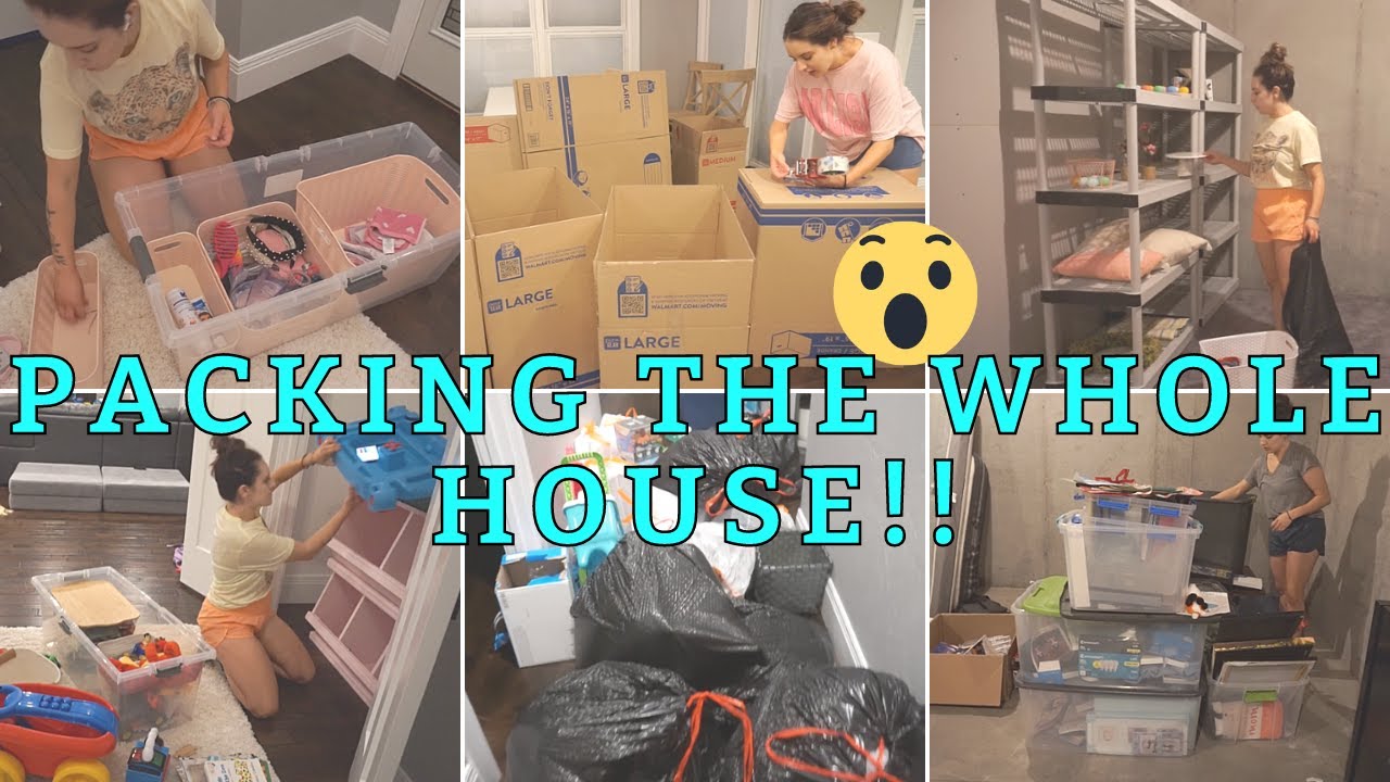EXTREME CLEAN + PACK WITH ME TO MOVE! // PACKING OUR ENTIRE HOUSE // CLEANING MOTIVATION 2022