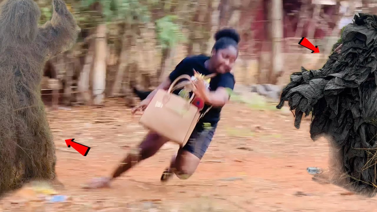 She Nearly Fainted From the SCARE! |Bushman Prank| Scaring People!