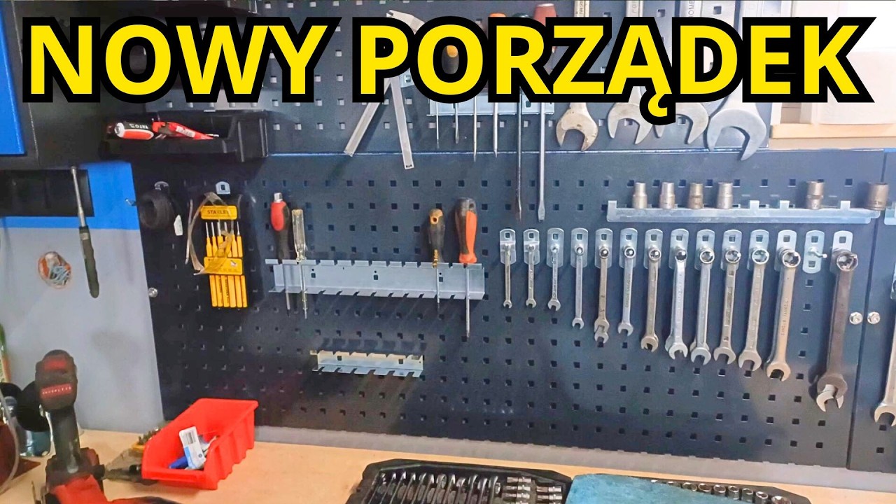 Organizacja warsztatu - STÓŁ i TABLICE NARZĘDZIOWE | Najwyższy czas na nowy porządek