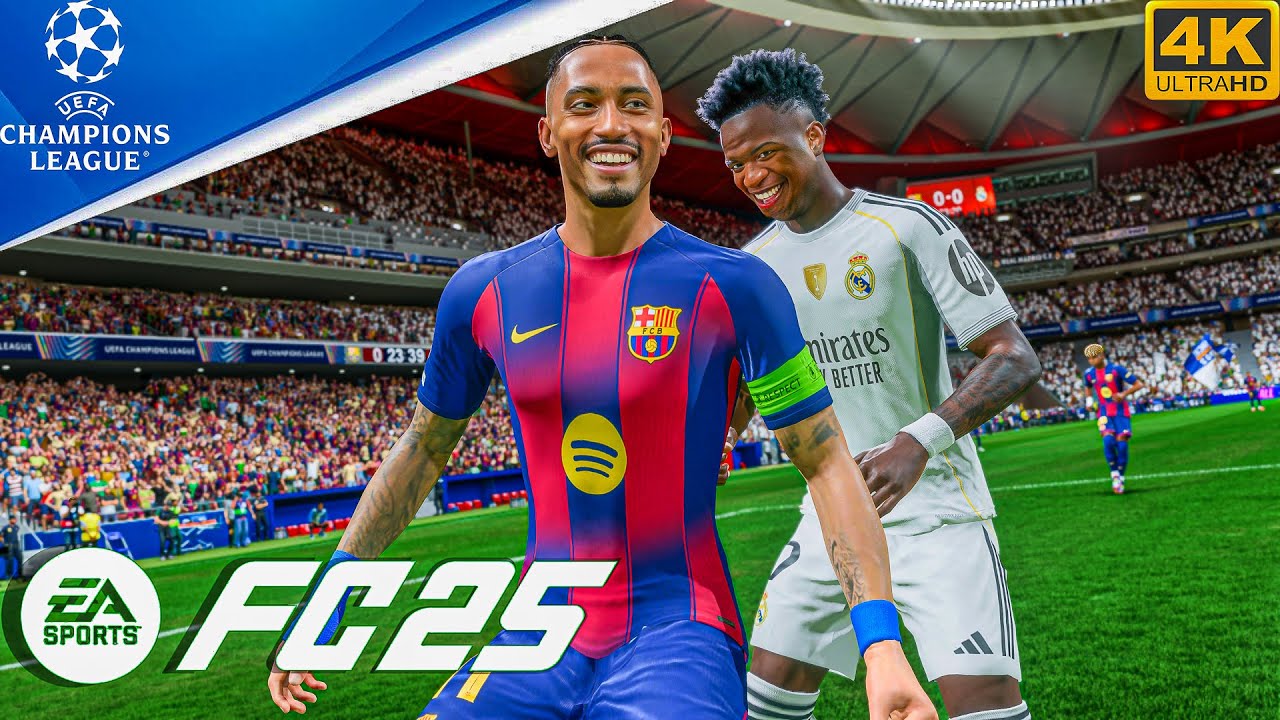 FC 25 - Barcelona Vs Real Madrid | El Clasico - UEFA Champions League FINAL Match [4K60]