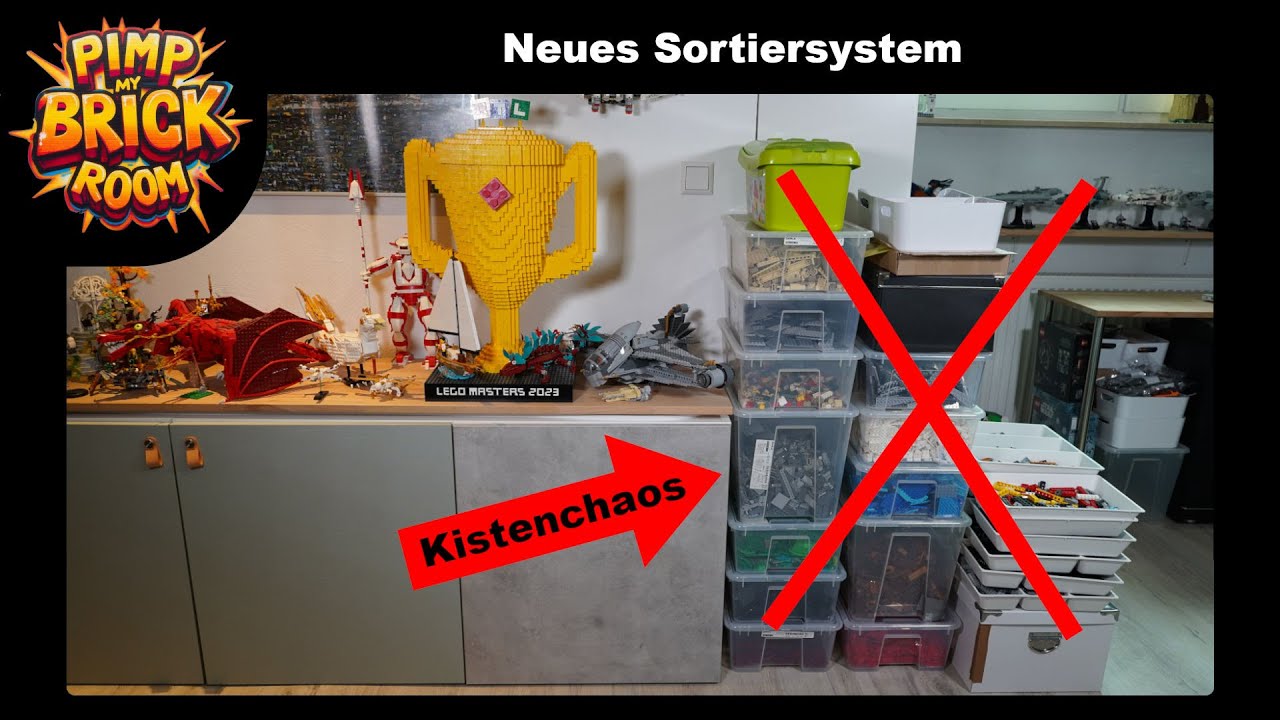 Pimp my Brick Room - Bau eines Lego Sortiersystem mit Kleinteilemagazin als Drehturm - DIY