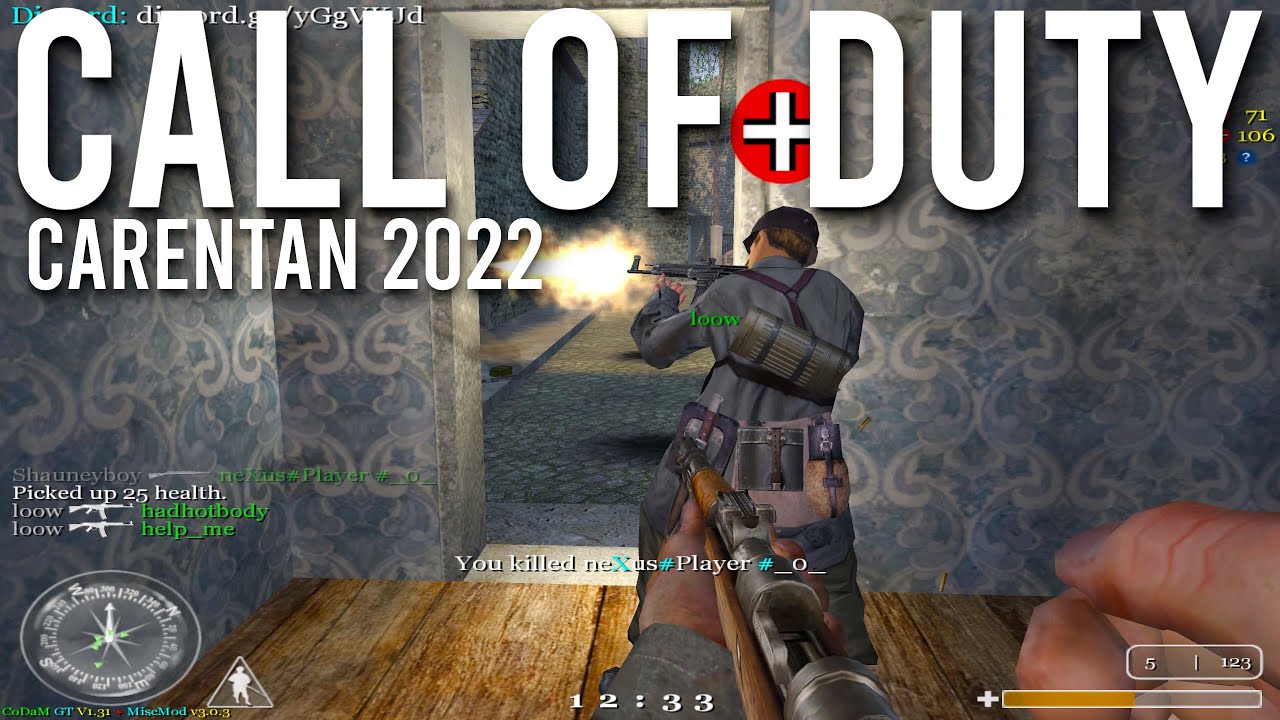 Call of Duty 1 Multiplayer In 2022 Carentan Team Deathmatch | 4K