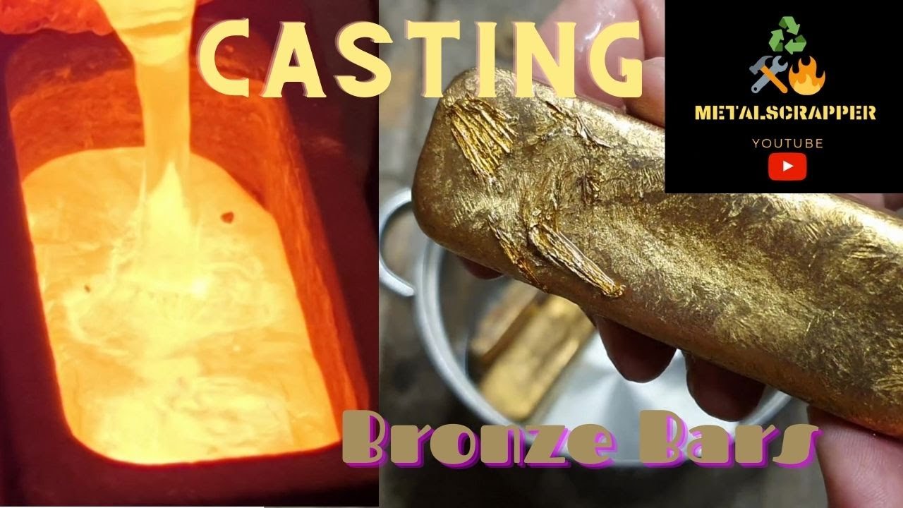Casting gold looking alubronze bars - Devil Forge - BigstackD style