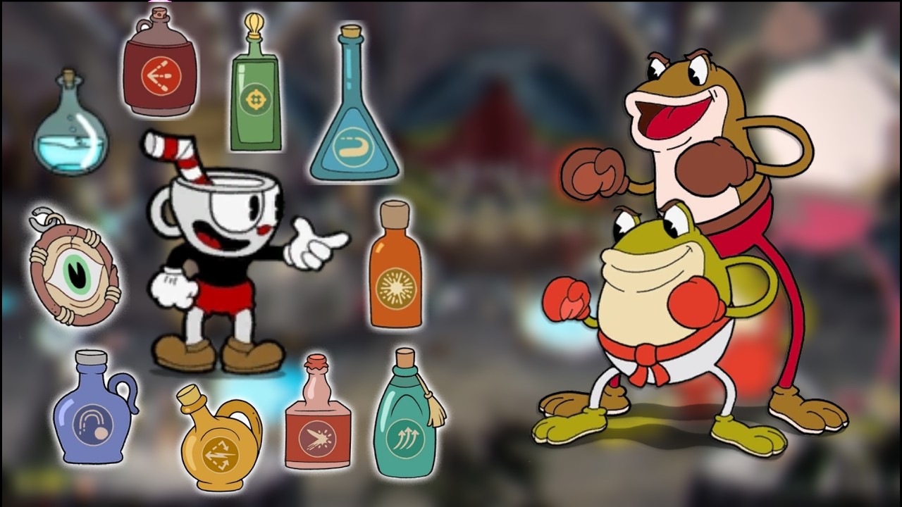 Beating Ribby and Croaks with All Shots (Expert, No Charms, No Damage) | Cuphead