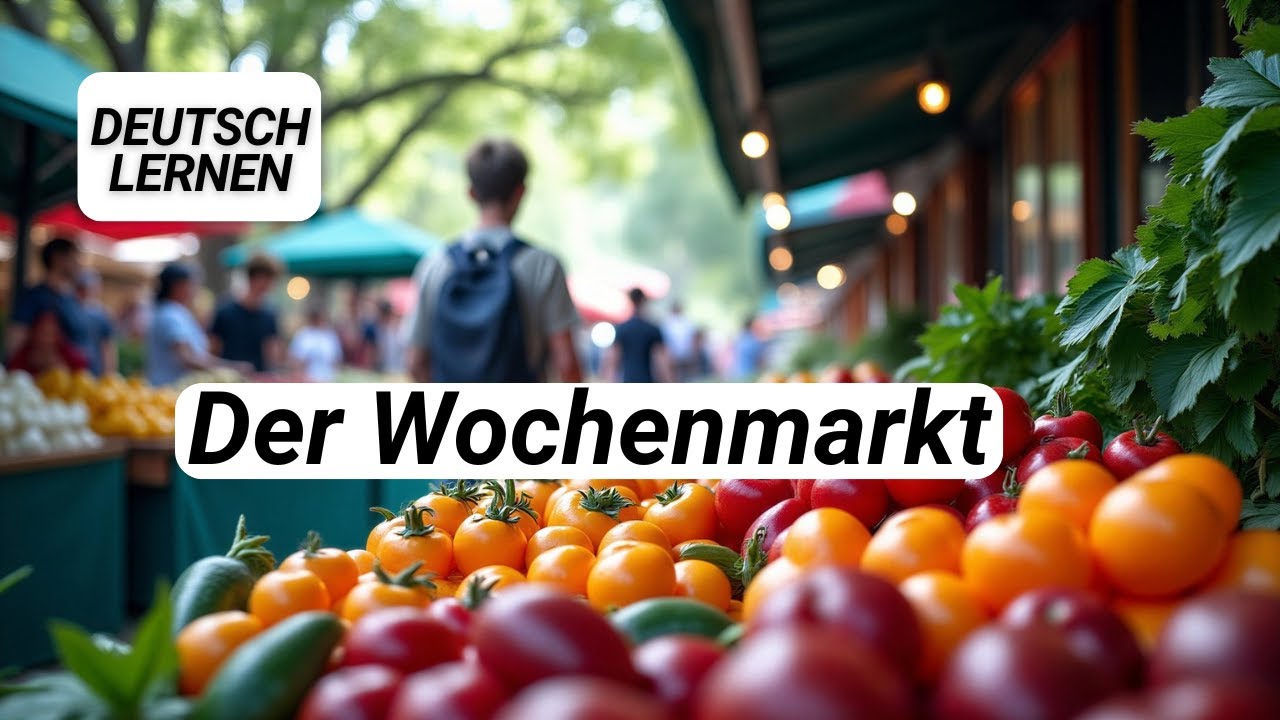 Auf dem Wochenmarkt | Deutsch lernen mit Dialogen