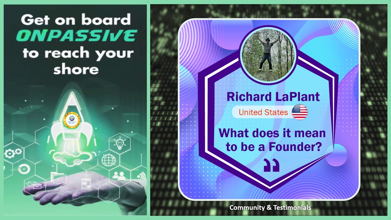 ONPASSIVE - Gofounders - What does it mean to be a Founder - Richard LaPlant