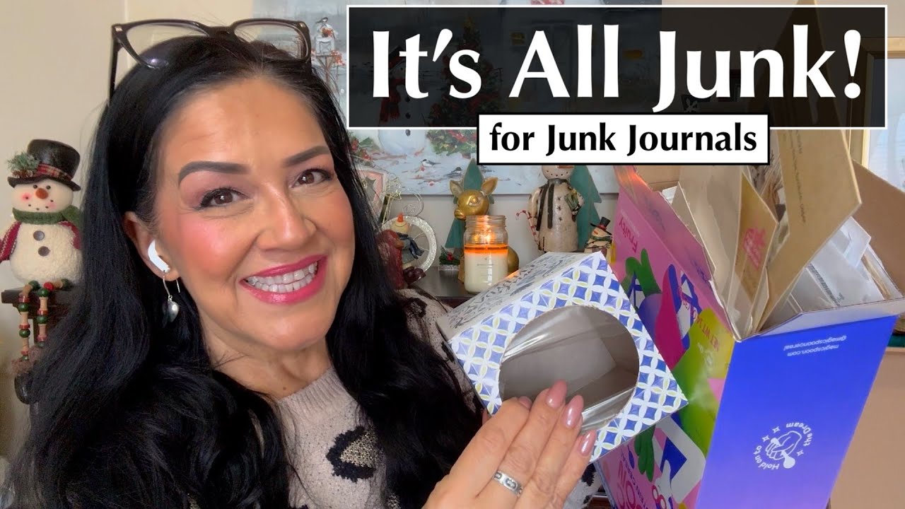 What Will You Do With All That JUNK?  Creative DIY Junk Journal Supplies - Upcycle Junk
