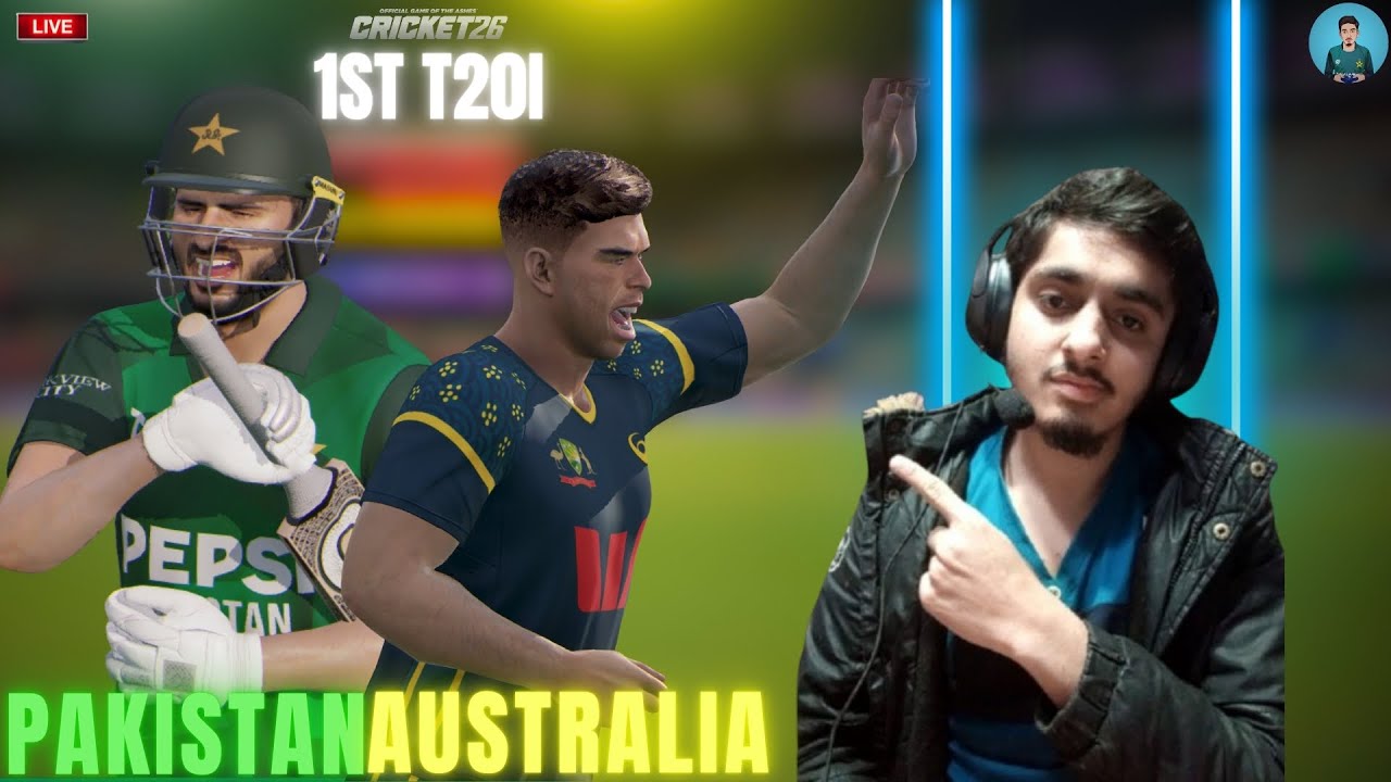 Babar Azam is Back! 🔥 Pakistan vs Australia | 1st T20 Live | Lahore AfsarAKGamer 