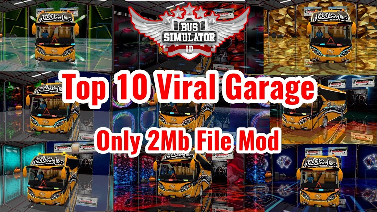 #BUSSID Top 10 Garage Mod | Only 2Mb Viral Garage Mod Bussid | How To Add Garage Bussid Urdu | Hindi