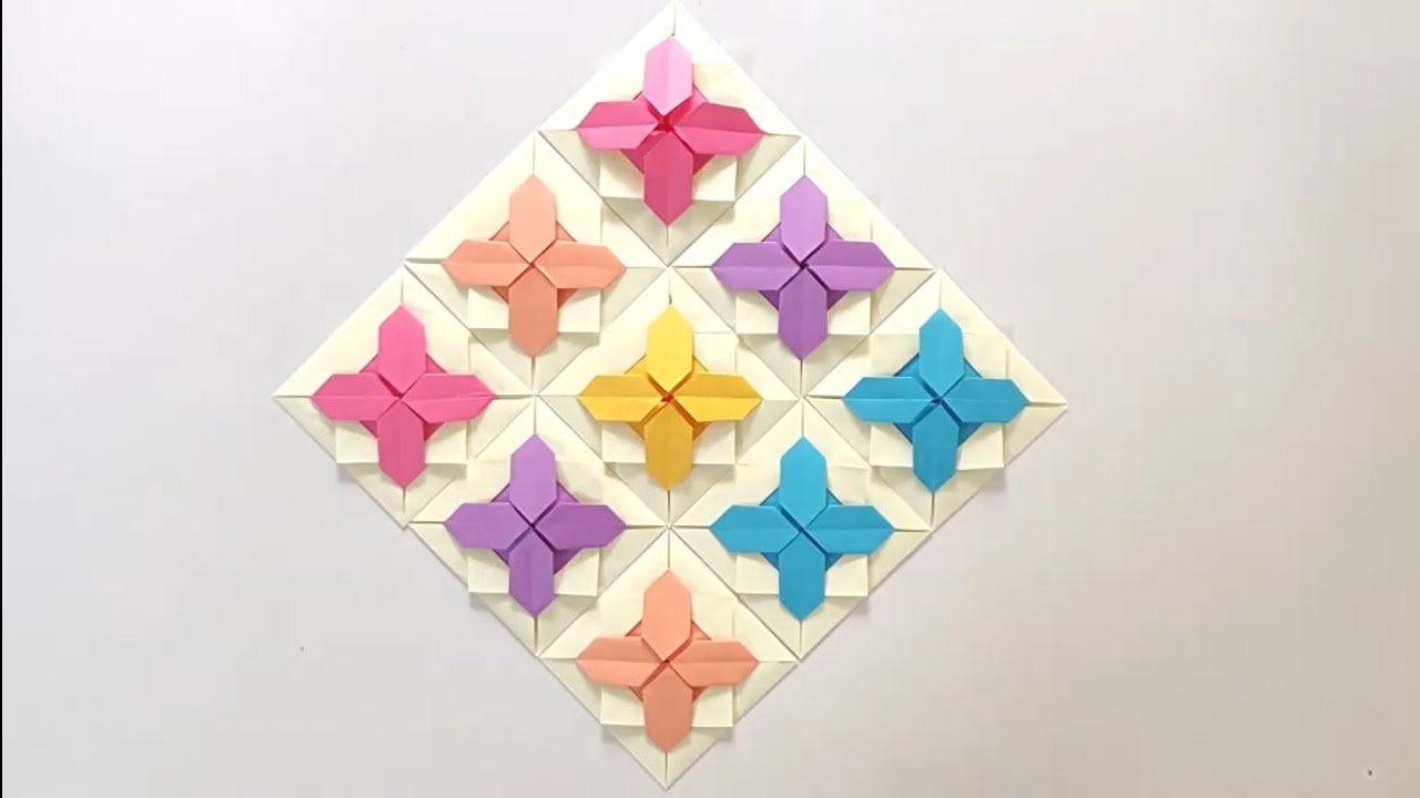 Wall Art Easy Origami | design 12 | Paper folding