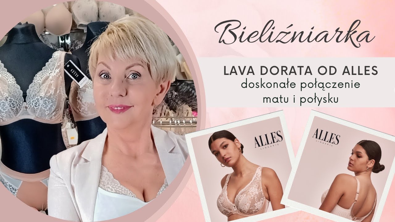 Połączenie satyny i koronki w najnowszym biustonoszu od Alles - sztos!