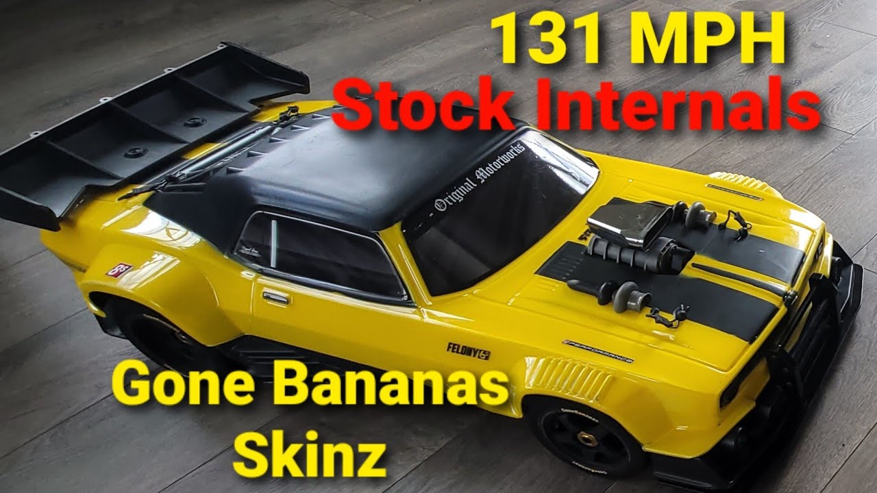 Arrma Felony 131Mph on Gone Banana Foam Tires