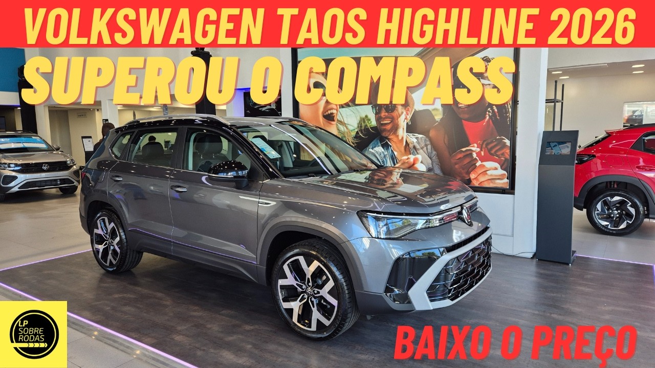 VOLKSWAGEN TAOS HIGHLINE 2026 - BAIXOU O PREÇO PARA SER LÍDER