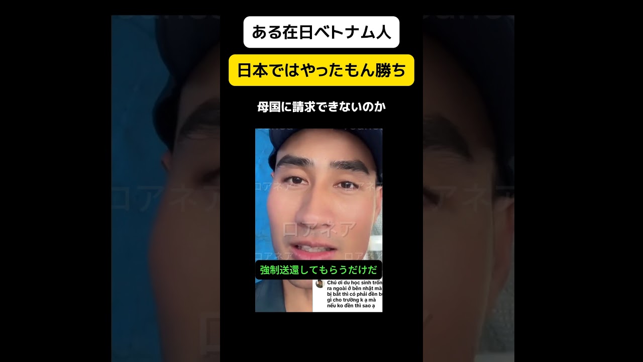 【は？】ある在日ベトナム人｢日本ではやったもん勝ち｣ #shorts
