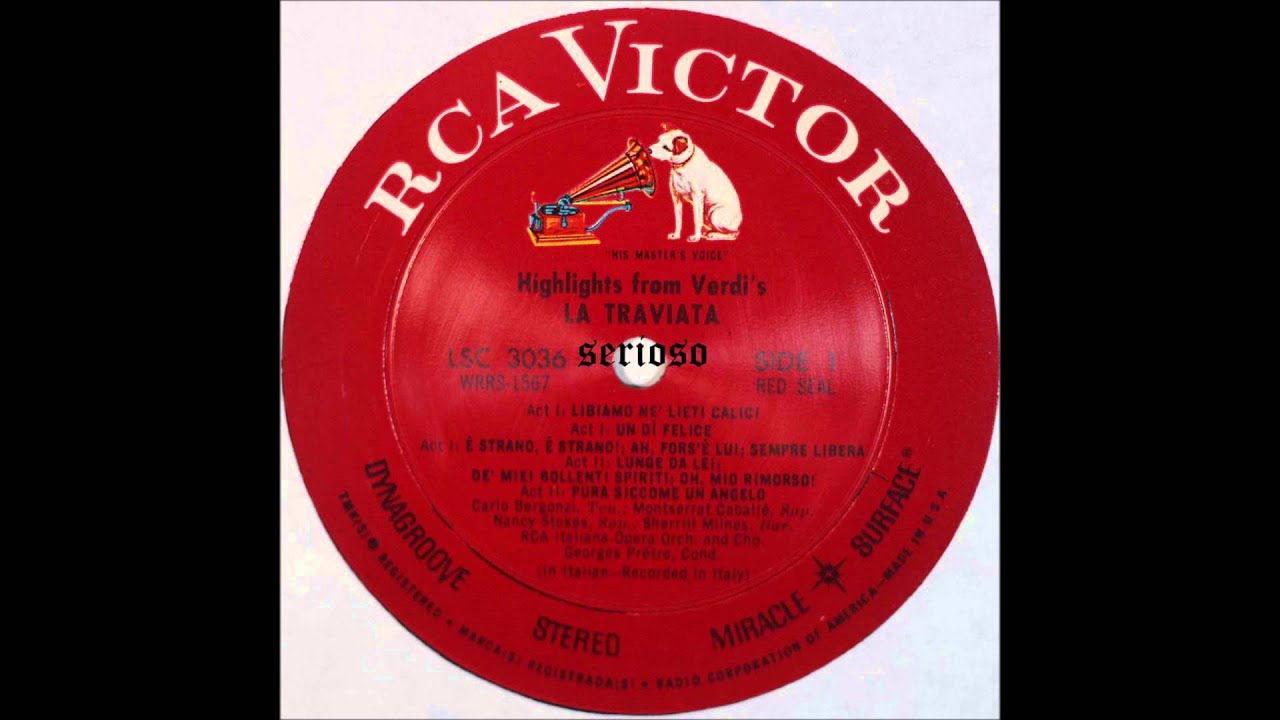 Verdi, Opera La Traviata Highlights, side 1