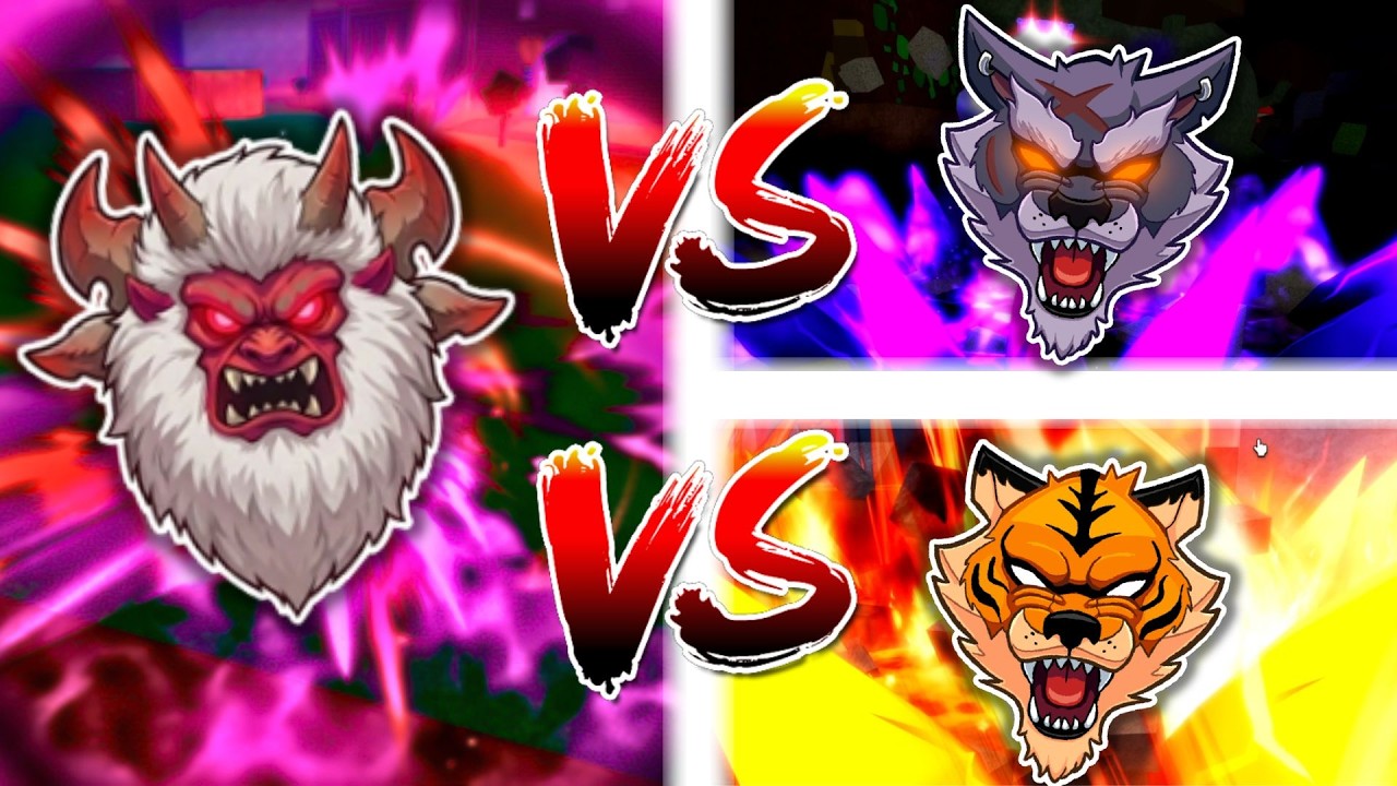 FIEND YETI VS Werewolf & Tiger PVP Battle (pls buff!) - Blox Fruits