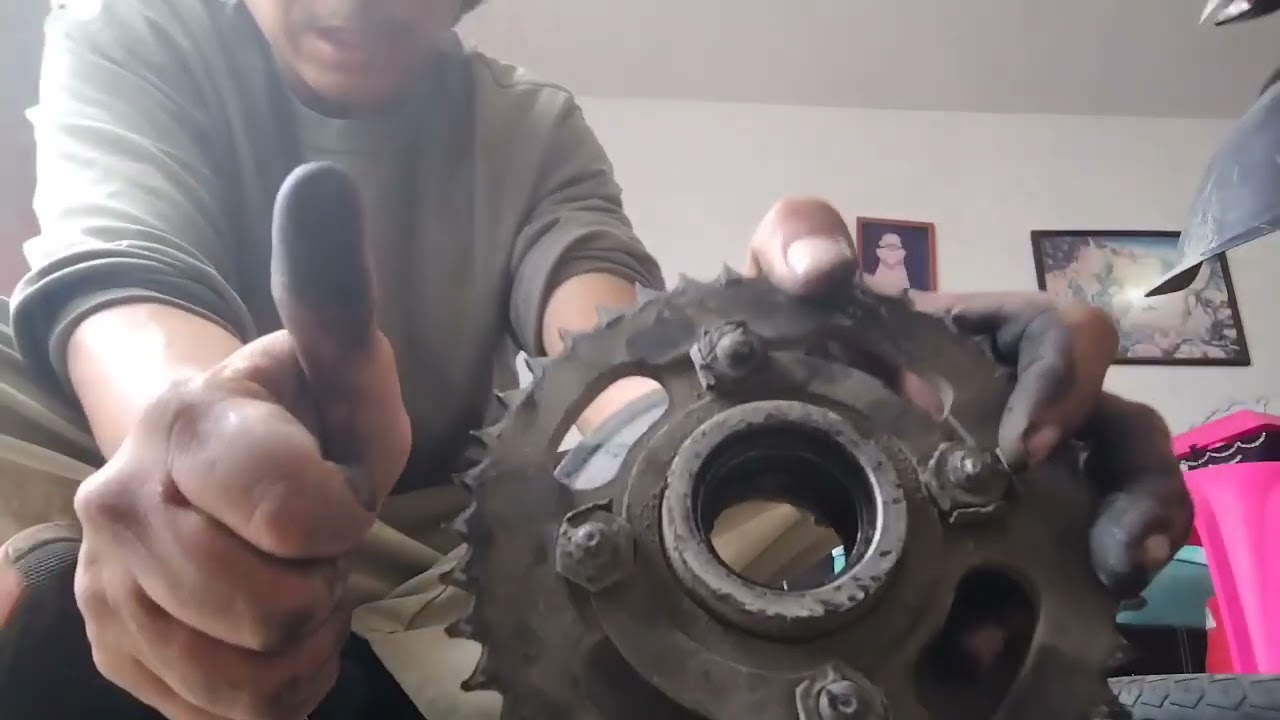 Valero de sproket trasero pulsar 125 ns ¿como quitarlo ¿como ponerlo?. #viral #motovlog #mecanica