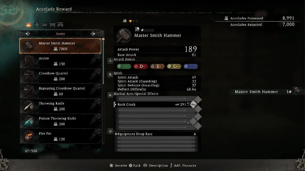 Wo Long: Fallen Dynasty Master Smith Hammer Location - High Equipment Drop Rate