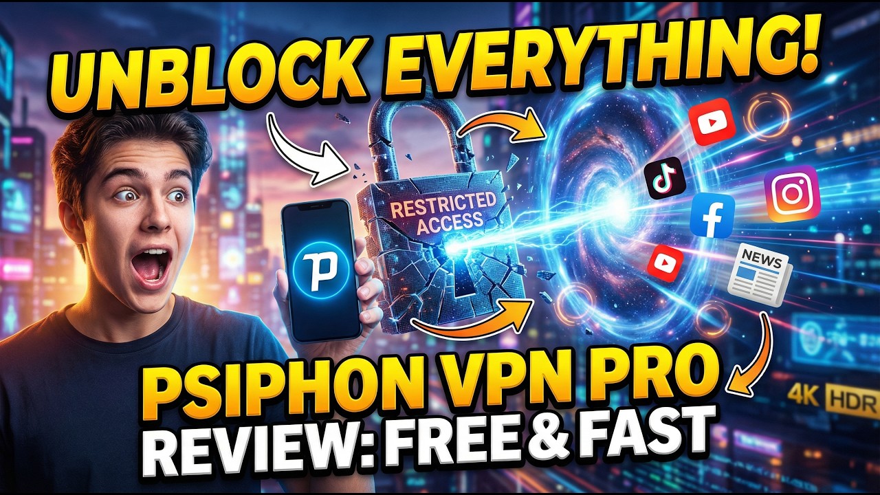 Is Psiphon Pro Subscription Worth It?  Psiphon Pro VPN on Android & Windows Review & Speed Test