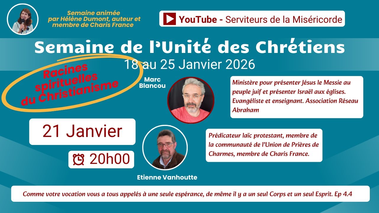J 4 Semaine de l'Unité - Les racines spirituelles du christianisme