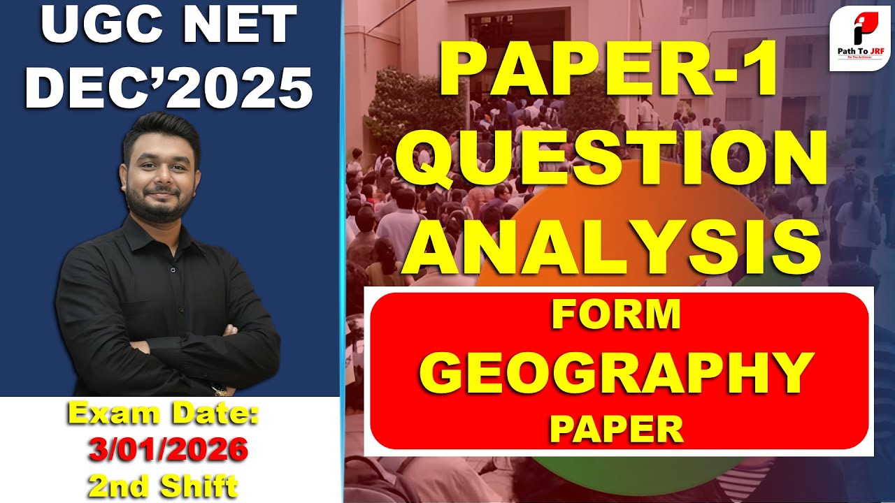 UGC NET PAPER 1|Question Analysis|3rd JAN 2026 2nd shift Official Paper|by Gouranga Sir|Path To JRF