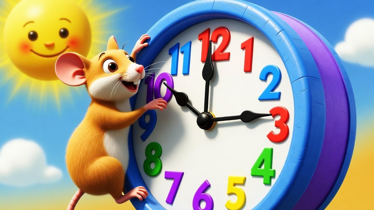 Hickory Dickory Dock Mouse Ran Up the Clock | Nursery Rhymes for Kids | Laila Fun Nursery Rhymes