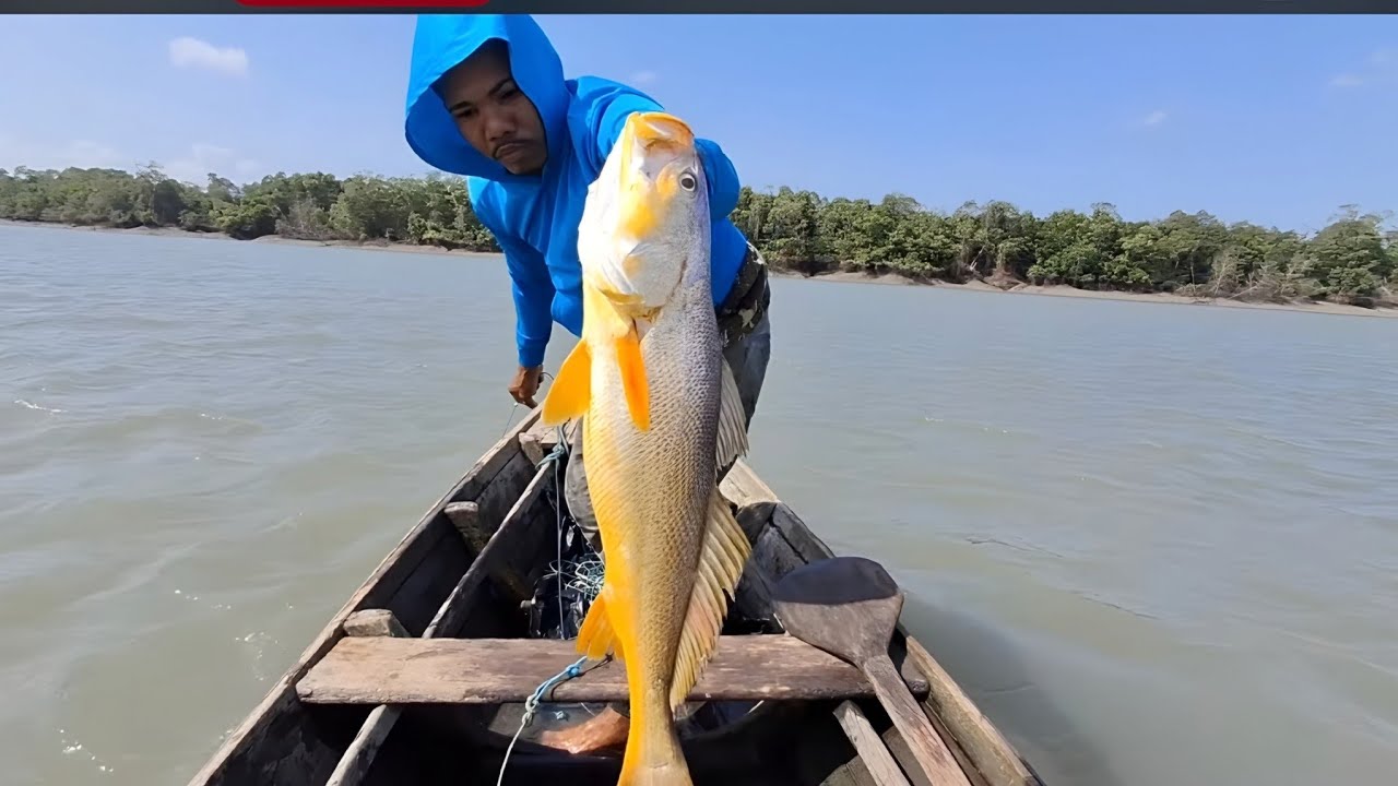  :“Pescaria de Espinhel PEGANDO MUITO PEIXE! Assado de Raia e Pescada na Canoa 🚤🔥”