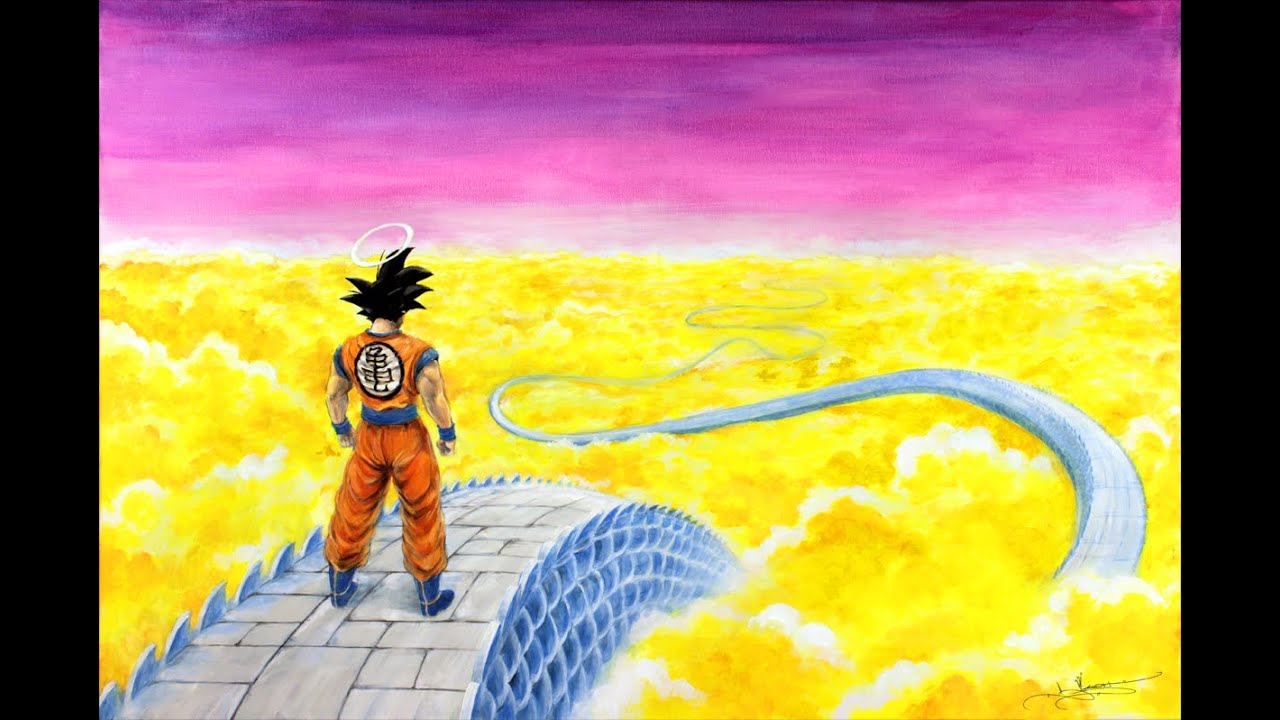 Goku on Snakeway ( Acrylic Speed Painting )