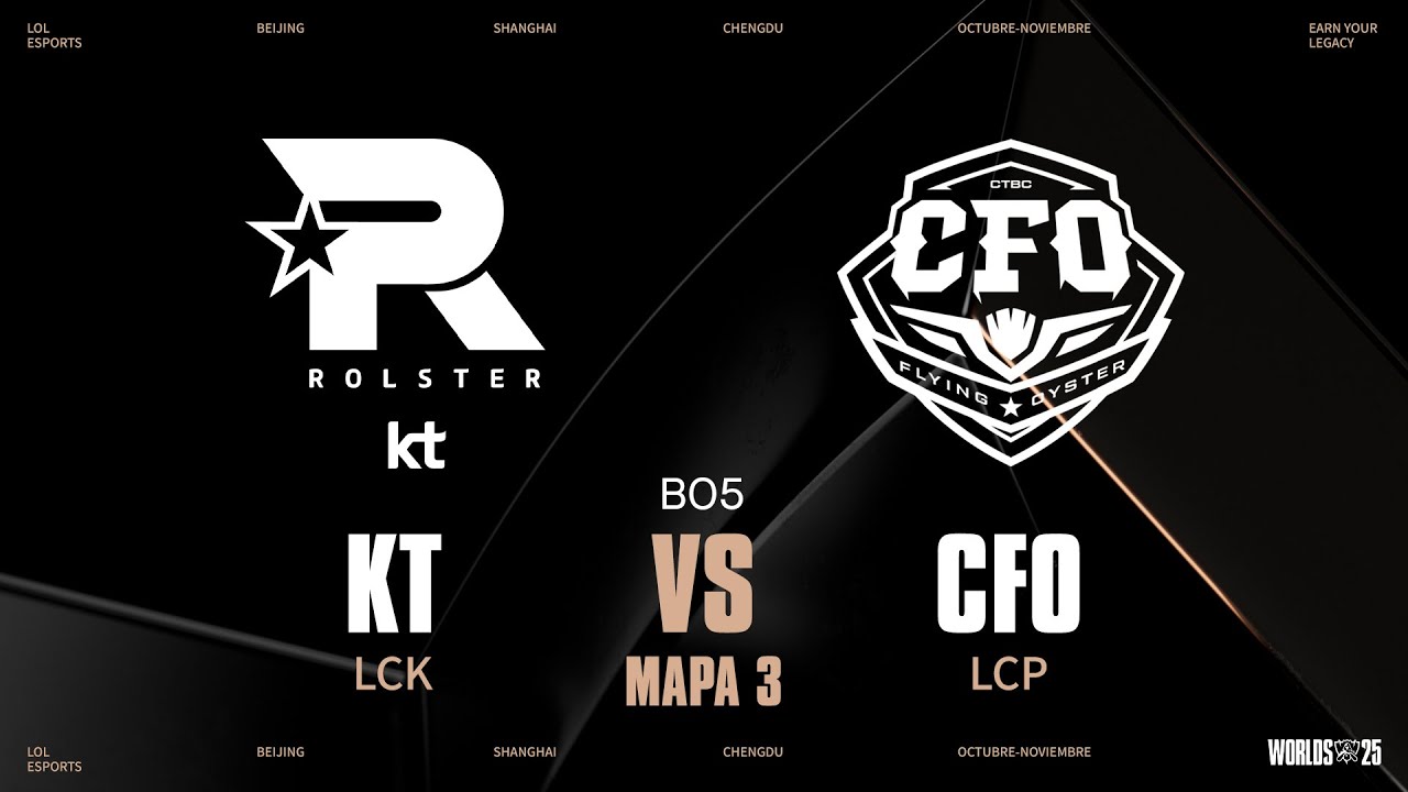 KT VS CFO - GAME 3 - FASE ELIMINATORIA - DÍA 2 - WORLDS - 2025 - LEAGUE OF LEGENDS