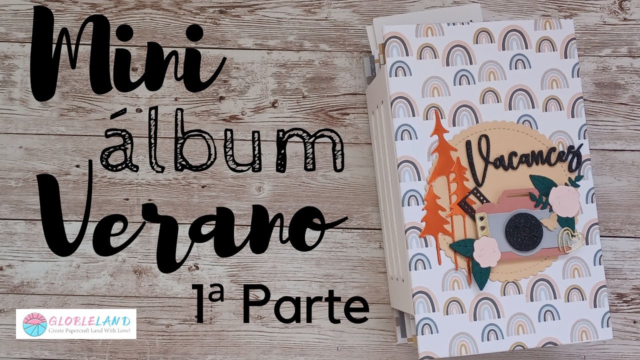 ☀️MINI  ÁLBUM VACACIONES ☀️ TUTORIAL SCRAPBOOKING ☀️1 PARTE (ESTRUCTURA)