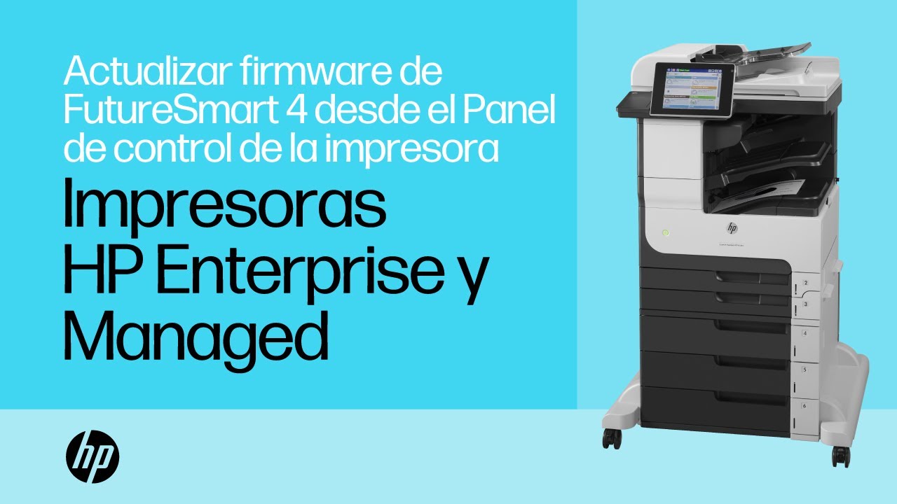 Actualizar el firmware de FutureSmart 4 desde el panel de control de impresoras | HP Support