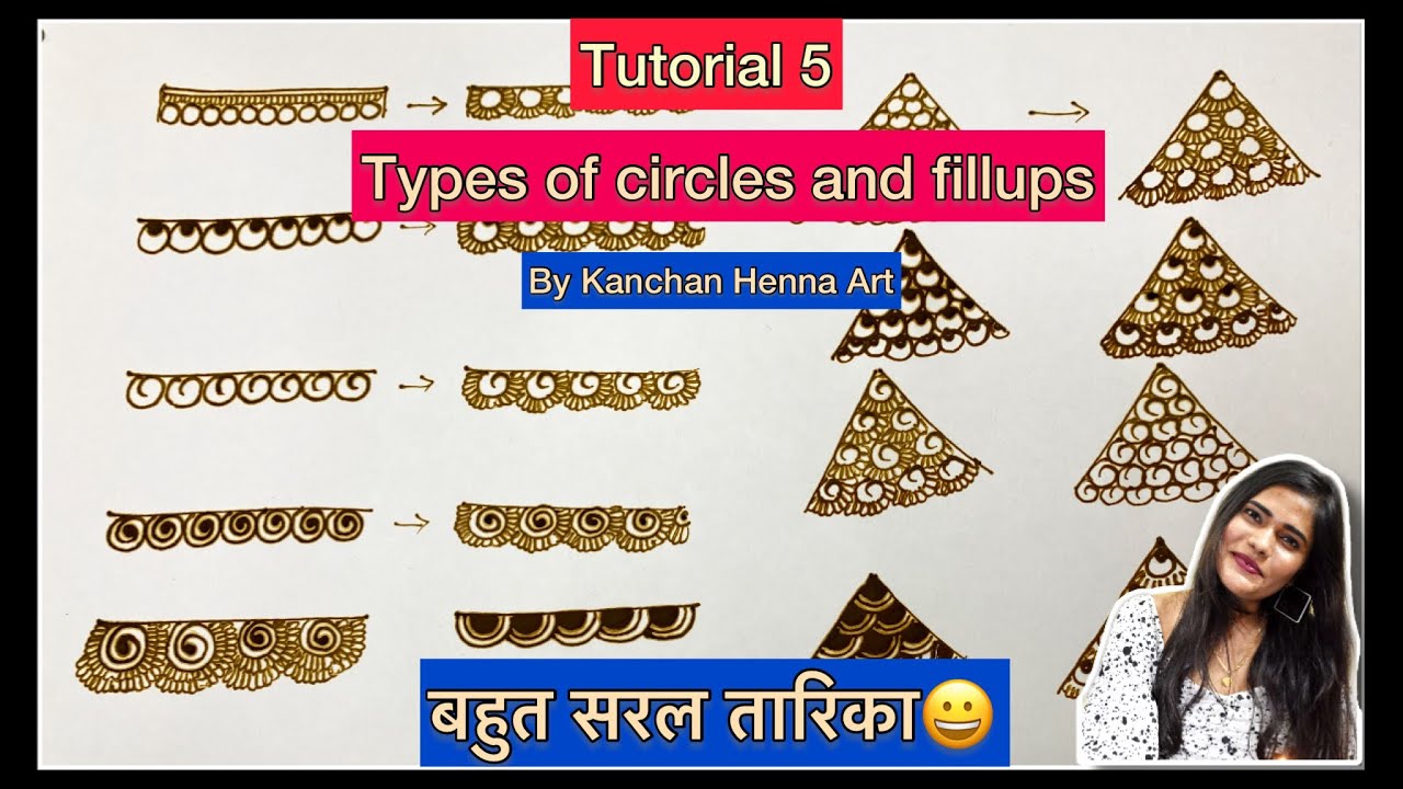 Mehendi for Beginners | मेहंदी में बहुत सरल तारिका | Basic Mehendi Filling | Tips,tricks | Tutorial5