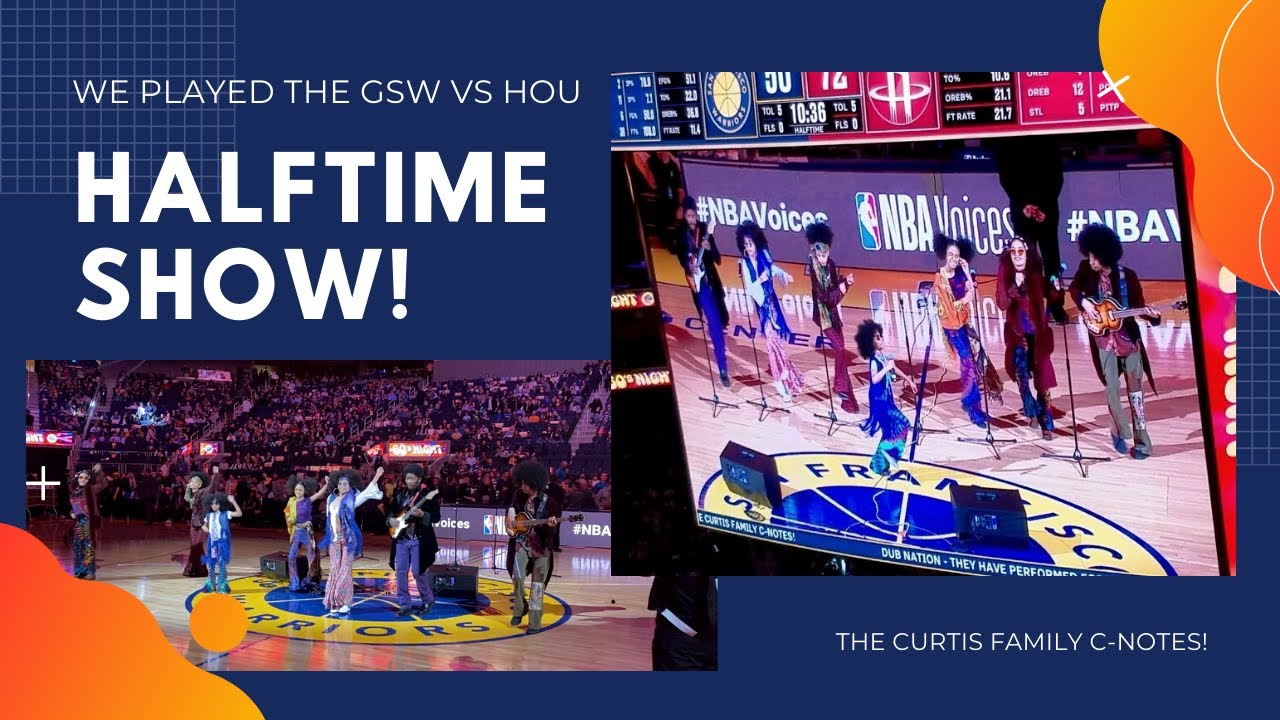 The Curtis Family at Chase Center! Warriors Halftime!